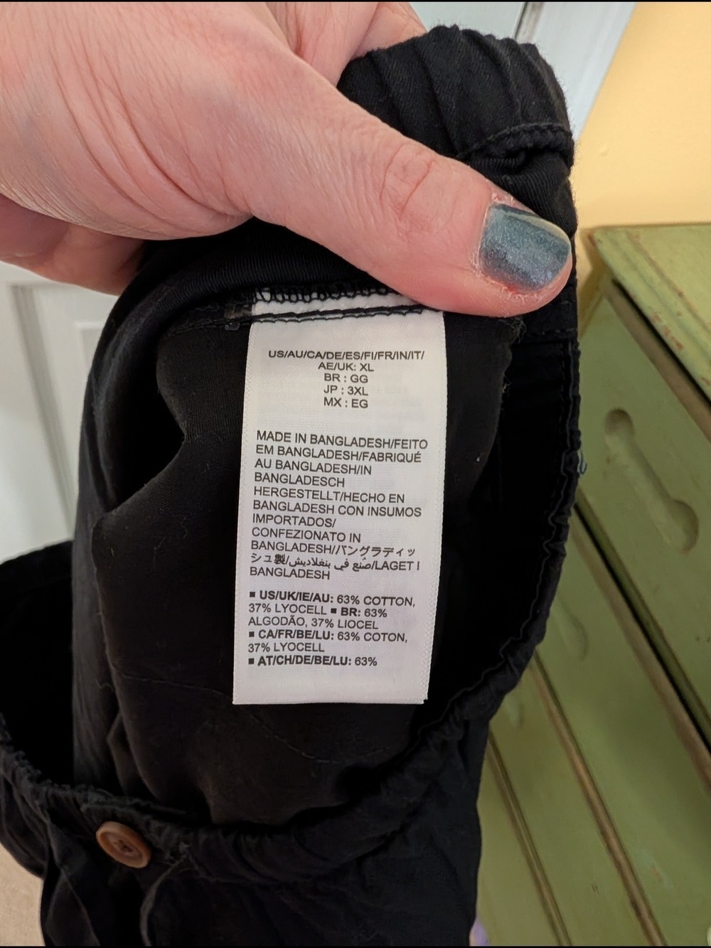 Amazon Essentials Black Wide Leg Pants Drawstring - Picture 6 of 7